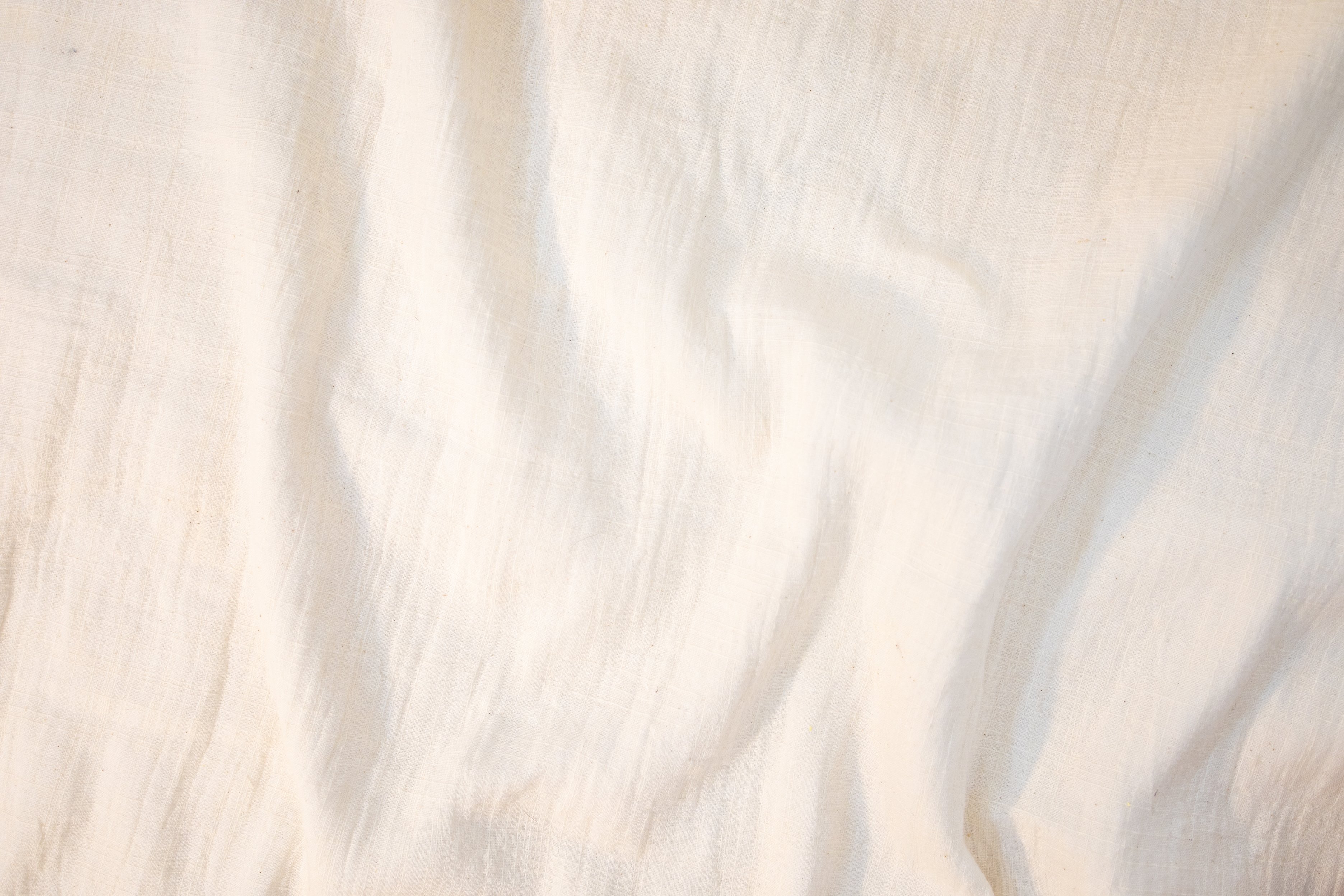 Fabric backdrop White linen canvas crumpled natural cotton fabri